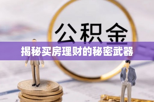 太子河揭秘买房理财的秘密武器
