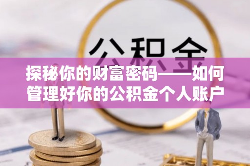 太子河探秘你的财富密码——如何管理好你的公积金个人账户信息