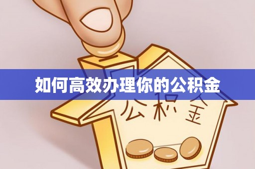 太子河如何高效办理你的公积金