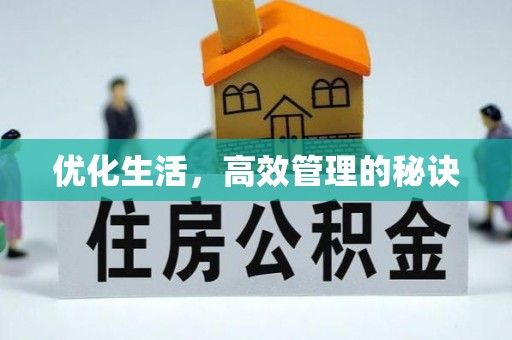 太子河优化生活，高效管理的秘诀