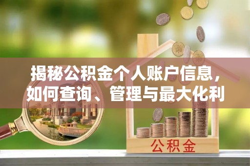 太子河揭秘公积金个人账户信息，如何查询、管理与最大化利用