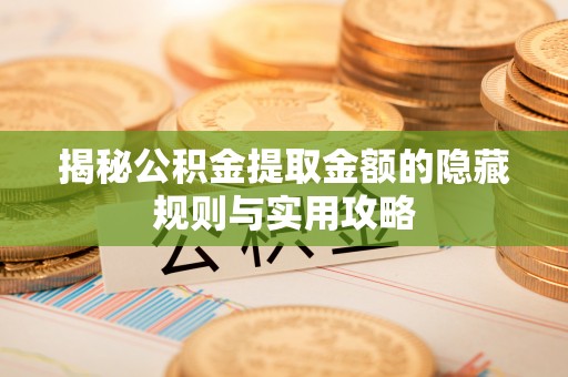 太子河揭秘公积金提取金额的隐藏规则与实用攻略