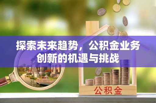 太子河探索未来趋势，公积金业务创新的机遇与挑战