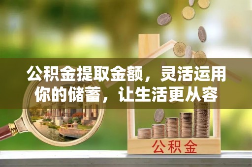太子河公积金提取金额，灵活运用你的储蓄，让生活更从容