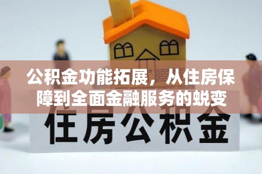 太子河公积金功能拓展，从住房保障到全面金融服务的蜕变