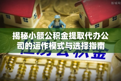 太子河揭秘小额公积金提取代办公司的运作模式与选择指南