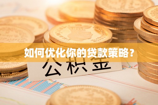 太子河如何优化你的贷款策略？