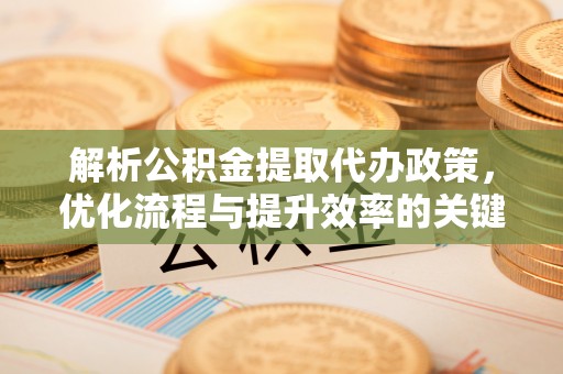 太子河解析公积金提取代办政策，优化流程与提升效率的关键