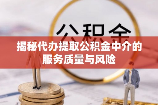 太子河揭秘代办提取公积金中介的服务质量与风险